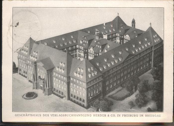 Freiburg Breisgau Geschäftshaus Verlagshandlung Herder &