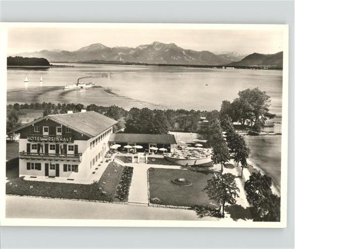 Prien Chiemsee Hotel Reinhart Schiff Segelboote