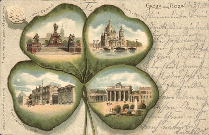 Berlin Luther Denkmal Dom Lustgarten Brandenbu