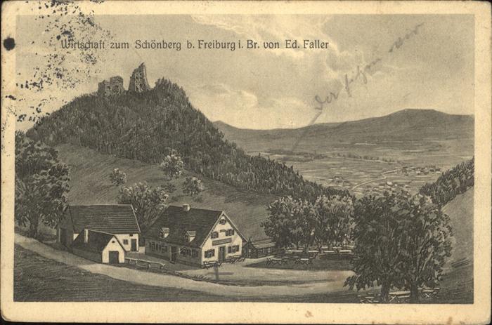 Freiburg Breisgau Wirtschaft zum Schönberg Künstler Falle