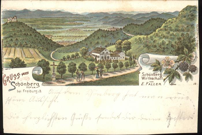 Schoenberg Gengenbach Wirtschaft Faller Kreuz Burg