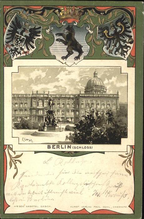 Berlin Schloss Denkmal Künstler Loesch