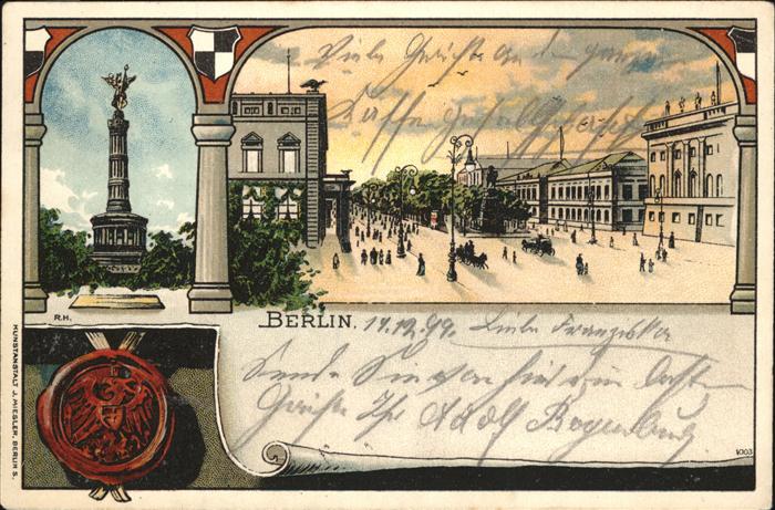 Berlin Siegessäule Unter den Linden