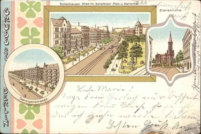 Berlin Zionskirche Schönhauser Allee Strassenb