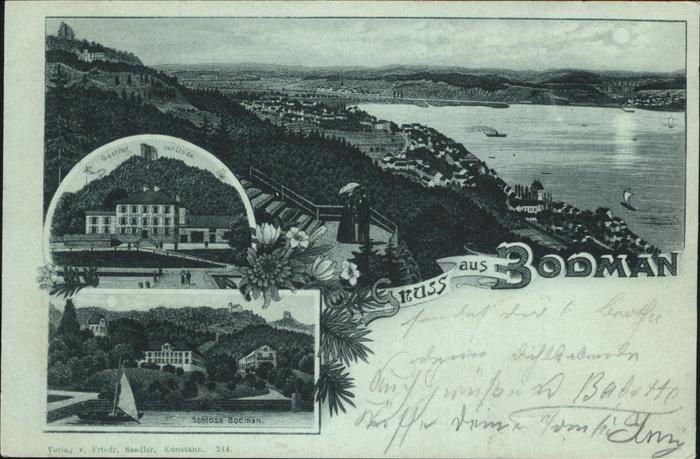 Bodman-Ludwigshafen Panorama Schloss Gasthof Linde