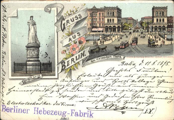 Berlin Hallesches Tor Strassenbahn Kutsche Den