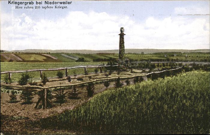 Niederweiler Lothringen Kriegergrab