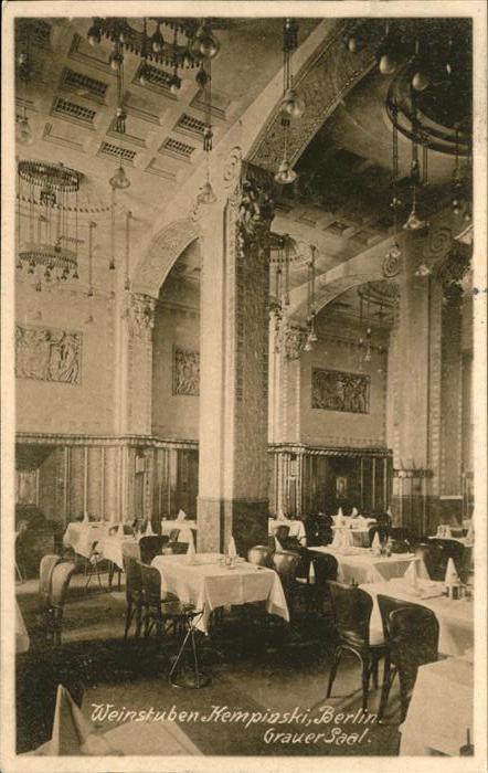 Berlin Weinstuben Kempinski