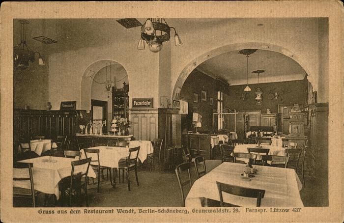 Schoeneberg Berlin Restaurant Wendt