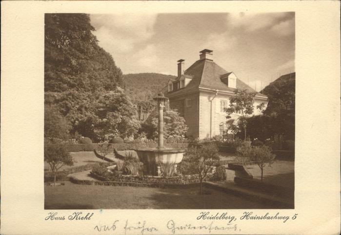 Heidelberg Neckar Haus Krehl
