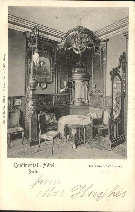 BERLIN  CITY Continental Hotel Rembrandt-Zimmer