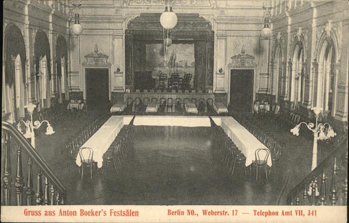 Berlin Anton Bocker's Festsäle