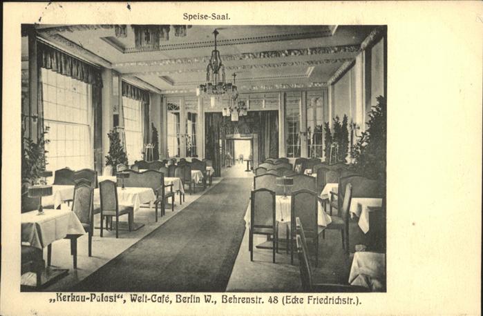 Berlin Kerkau-Palast Welt-Cafe