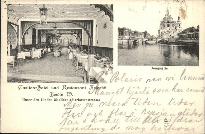 Berlin Carlton-Hotel Dompartie