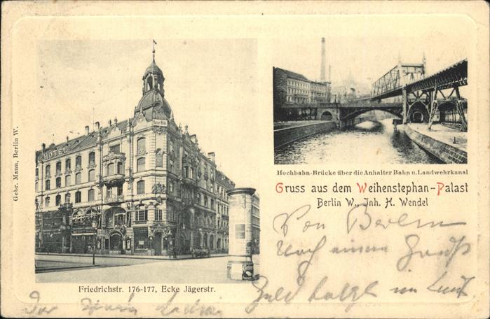 Berlin Hochbahn-Brücke Weihenstephan-Palast