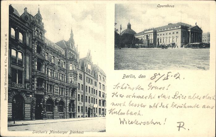 Berlin Siechen'S Nürnberger Bierhaus Opernhaus