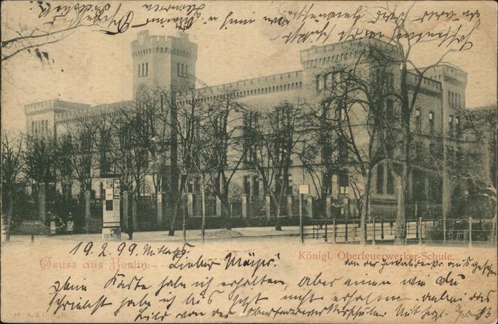 Berlin königl. Oberfeuerwerker-Schule