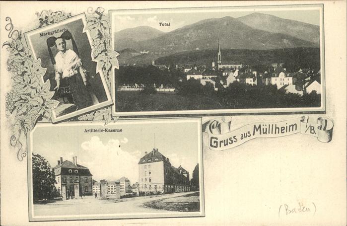 Muellheim Baden Tracht Markgräflerin Artillerie-Kaserne