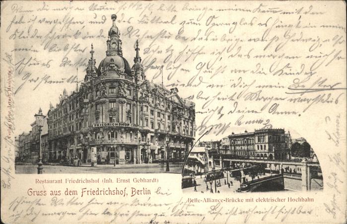 Berlin Friedrichshof Belle-Alliance-Brücke