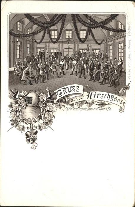 Heidelberg Neckar Hirschgasse Studentika