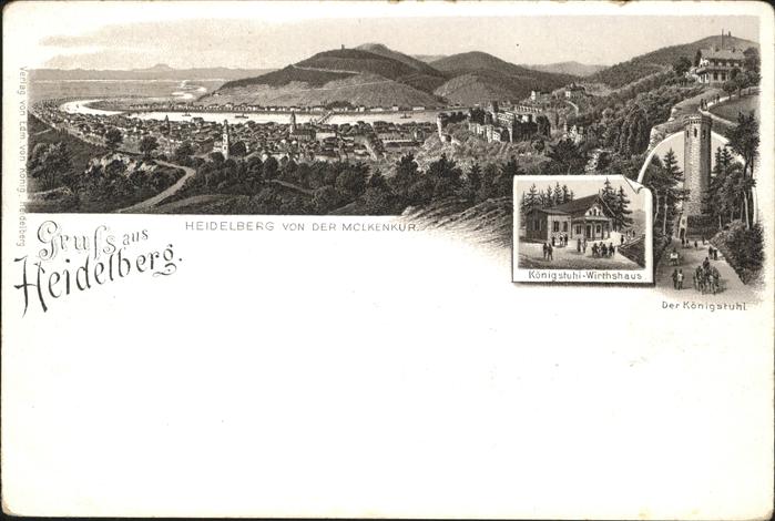 Heidelberg Neckar Königsstuhl Wirtshaus