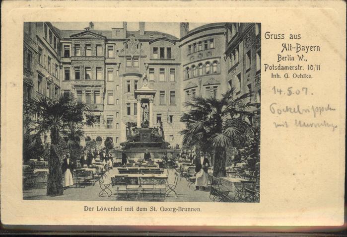 Berlin Löwenhof St. Georgen-Brunnen