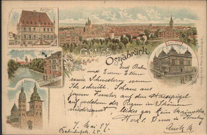 Osnabrueck Rathaus Dom Post