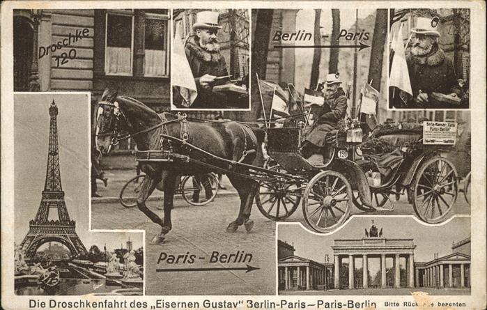 Berlin Droschkenfahrt des Eisernen Gustavs