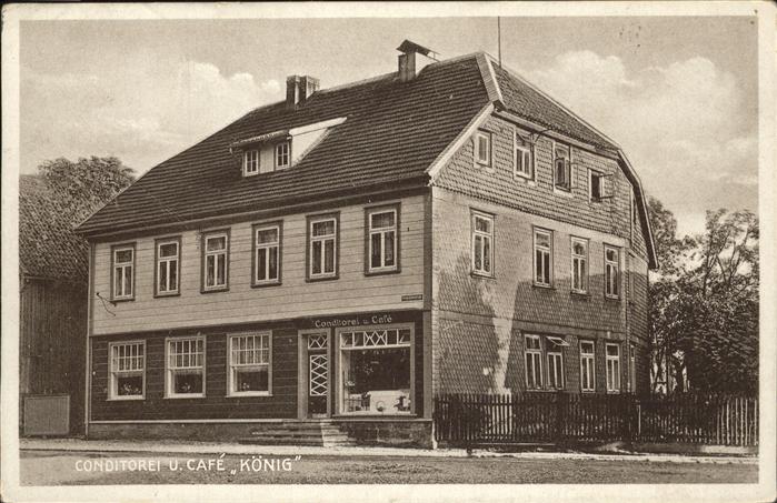 Clausthal-Zellerfeld Goslar Niedersachsen Cafe Koenig