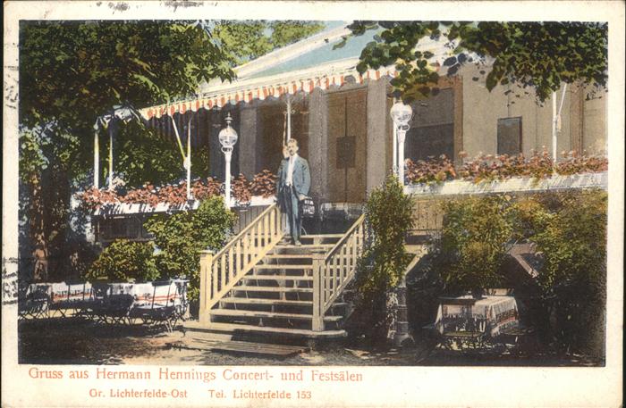 Lichterfelde Berlin Hermann Hennings Concert- u. Festsäle