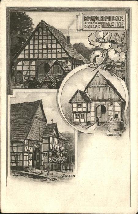 Hoexter Weser Bauernhäuser