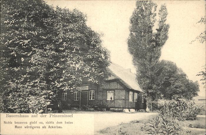 Prinzeninsel Ploen See Schleswig-Holstei Bauernhaus