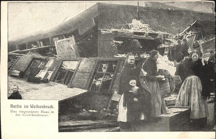 Berlin Wolkenbruch eingestürztes Haus Gerichts