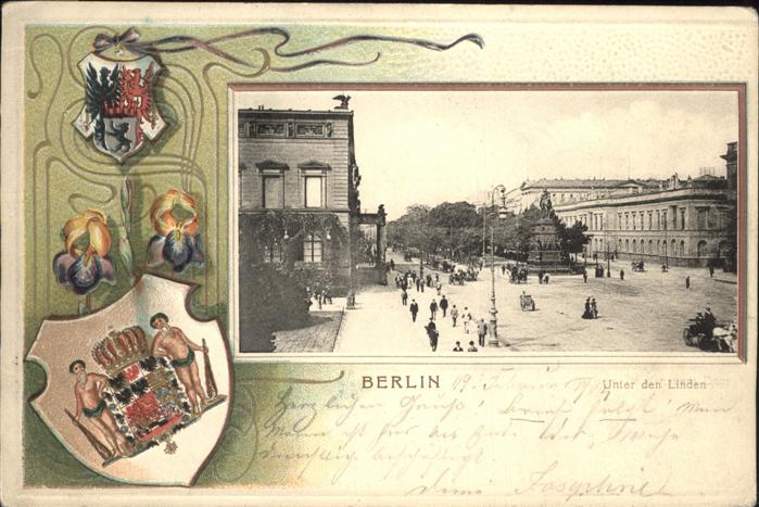 Berlin Unter den Linden Prägedruck