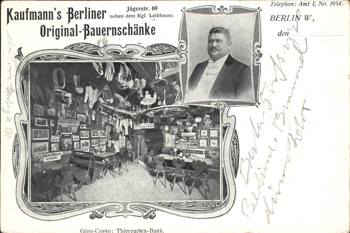 Berlin Kaufmann's Berliner Original-Bauernschä