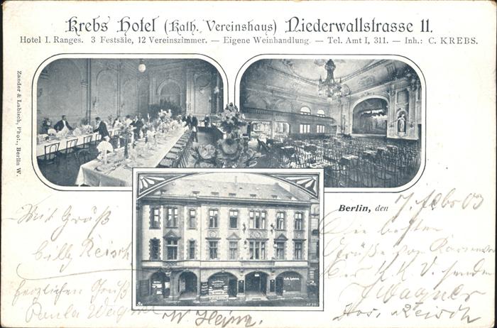 Berlin Krebs_ Hotel Niederwallstraße