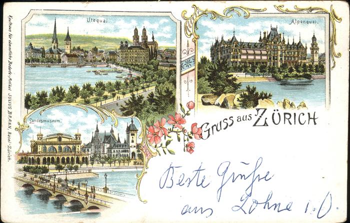 Zuerich Alpenquai Uroquai, Landesmuseum