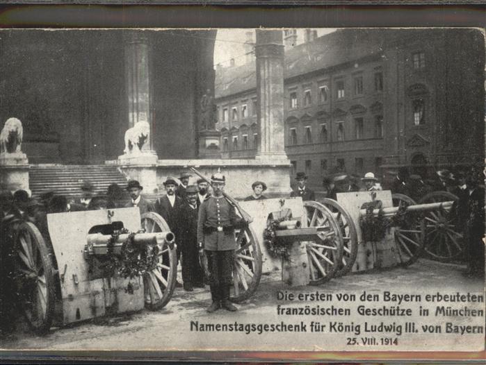 Muenchen König Ludwig III. Namenstagsgeschenk Ge