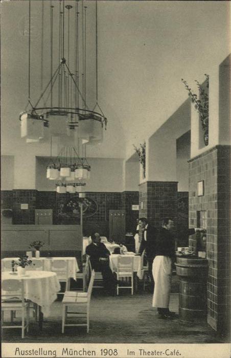 Muenchen Bayern 1908 Theater Cafe