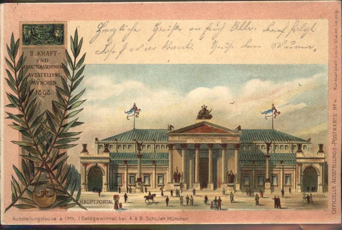 Muenchen Kraft u. Arbeitsmaschinenaustellung 189