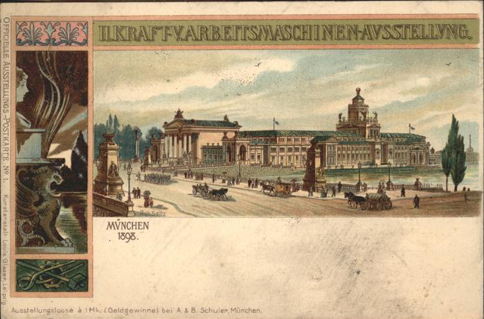 Muenchen Kraft u. Arbeitsmaschinen Ausstellung 1