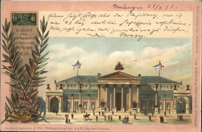 Muenchen Kraft u. Arbeitsmaschinenaustellung 189