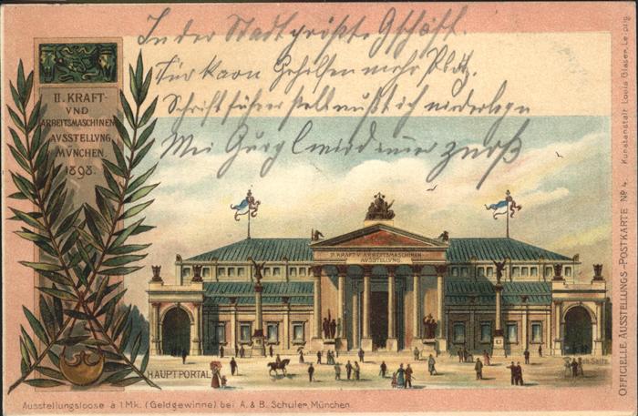 Muenchen Kraft u. Arbeitsmaschinenausstellung 18