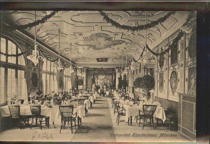 Muenchen Bayern Restaurant Kuenstlerhaus