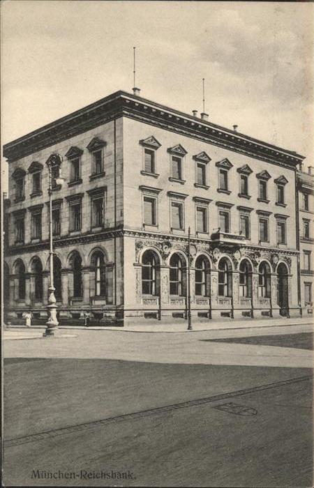 Muenchen Bayern Reichsbank