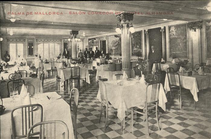Palma de Mallorca Salon Comedor Hotel Alhambra