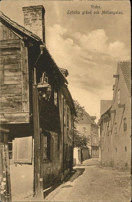 Visby Lybska gränd och Mellangatan
