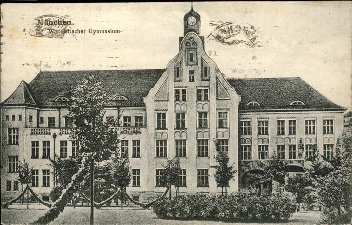 Muenchen Wittelsbacher Gymnasium Feldpost