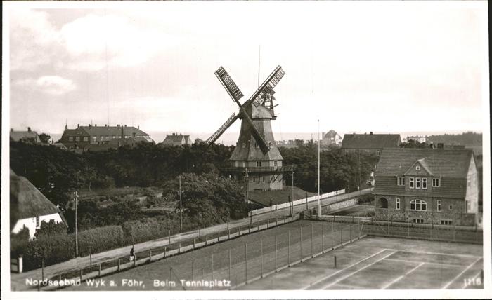 Wyk Foehr Föhr Tennisplatz, Mühle