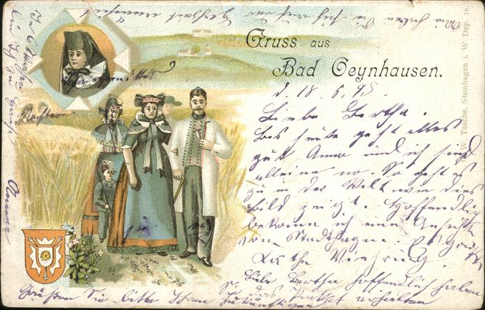 Bad Oeynhausen Wappen Trachten Paar, Familie